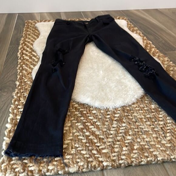 J Brand Alana High Rise Crop Jeans Demented Black - Picture 4 of 13